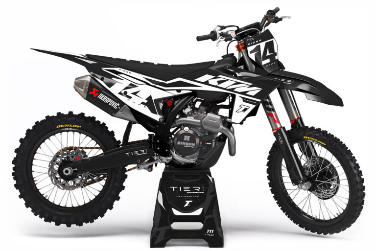 tier1image KTM Graphics Kit Factory Black White