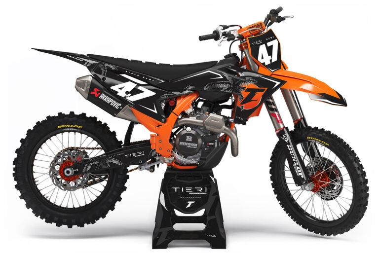 tier1image KTM Graphics Kit Palmer Orange Black Silver