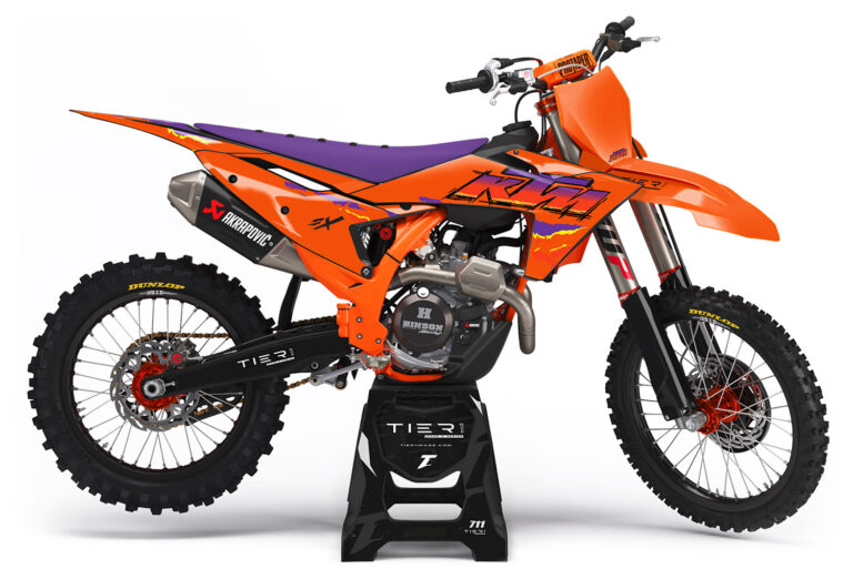 tier1image KTM Graphics Kit Retro 1995 Orange Purple