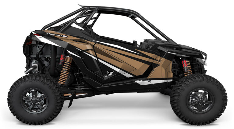 tier1image Polaris RZR UTV SXS Wrap Graphics Desert Brown and Black colors, Designed in Alberta Canada